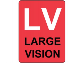 Étiquettes de classification - Large vision/Large Print