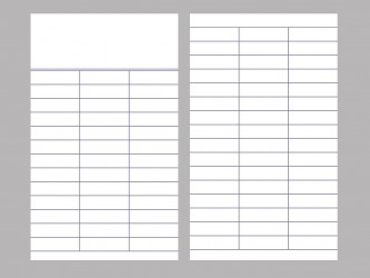 Book Cards - No text - 3 col.
