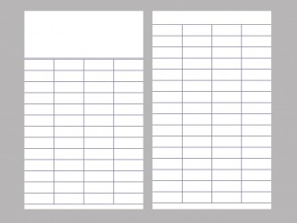 Book Cards - No text - 4 col.