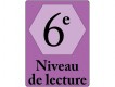 Étiquettes de classification - Niveau de lecture 6/Reading Level 6