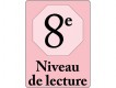 Étiquettes de classification - Niveau de lecture 8/Reading Level 8