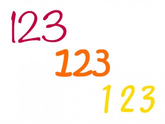 Wall Number Decals