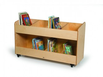 Whitney Brothers Mobile Book Storage Cabinet