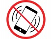 Self-Adhesive Vinyl Sign - No Cell Phones