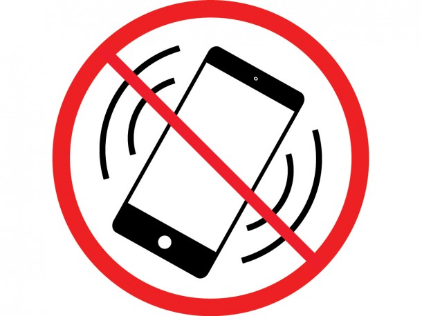 Self-Adhesive Vinyl Sign - No Cell Phones