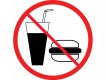 Self-Adhesive Vinyl Sign - No Food or Drinks