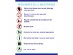 Affiche de règlements de bibliothèque en vinyle autocollant