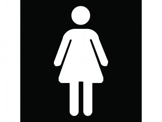 Self-Adhesive Vinyl Sign - Women Restroom
