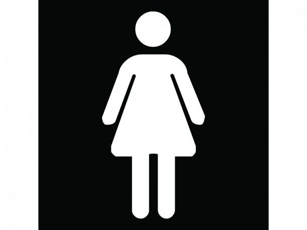 Self-Adhesive Vinyl Sign - Women Restroom