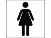 Self-Adhesive Vinyl Sign - Women Restroom