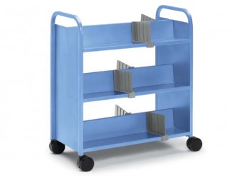 Smith System Booktruck with 6 sloping shelves