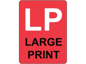 Classification Labels - Large Print/Large vision