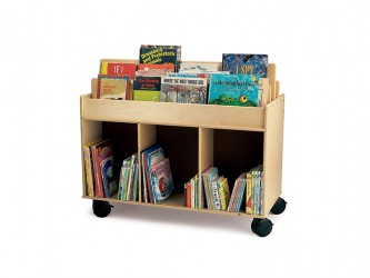 Whitney Brothers Mobile Book Storage Island