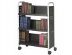Safco Scoot Booktruck with 3 sloping shelves