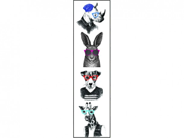 "Animals with glasses" Biblio RPL Bookmarks