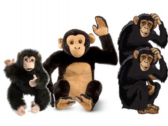 Ensemble complet de mascotte - Les chimpanzées