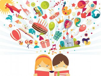 Children's imagination - Self-Adhesive Vinyl Poster