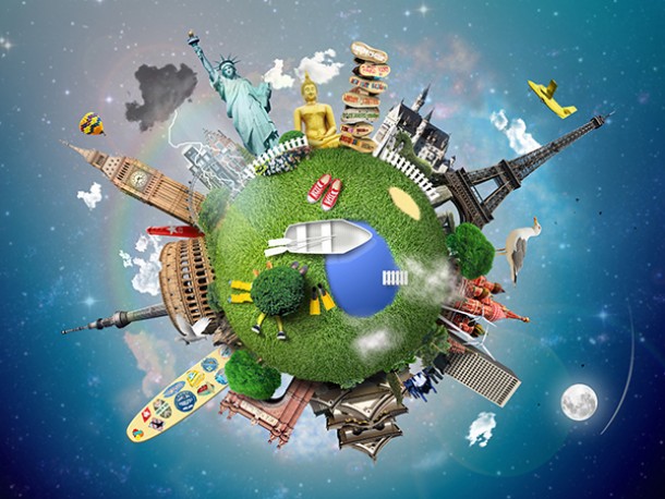 Monuments of the Earth - Self-Adhesive Vinyl Poster