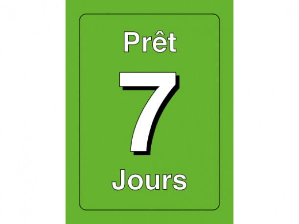 Étiquettes de classification - Prêt 7 jours