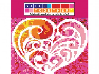 StickTogether Mosaic Sticker Poster - Valentine Heart