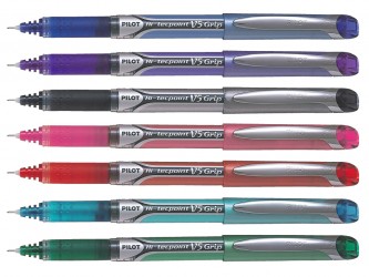 Stylo à bille roulante Hi-Tecpoint V5 Grip