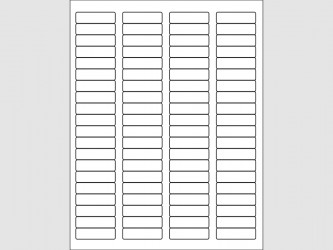 Laser Labels - 1 3/4"W x 1/2"H