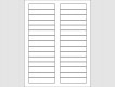 Laser Labels - 3 7/16"W x 2/3"H