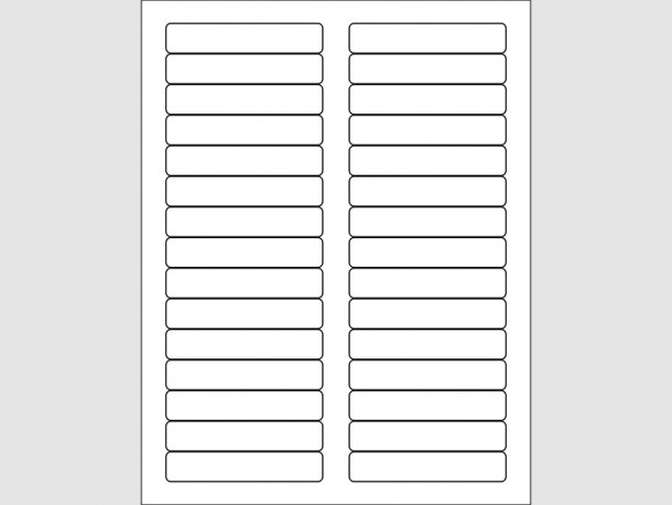 Laser Labels - 3 7/16"W x 2/3"H
