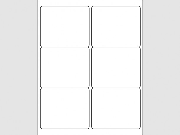 Laser Labels - 4"W x 3 1/3"H