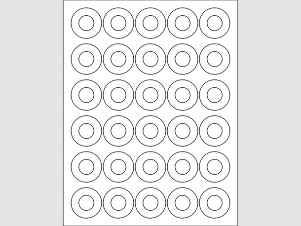 Étiquettes rondes - 1 1/2"