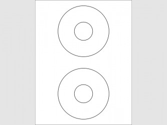 Laser Disc Labels - 4 1/2"
