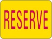 Étiquettes de classification - Réserve