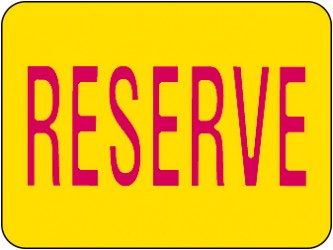 Étiquettes de classification - Réserve