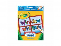Marqueurs lavables Crayola pour fenêtres - Boîte de 10