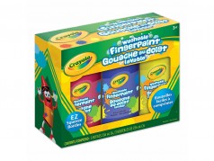 Gouache lavable au doigt Crayola - Boîte de 3