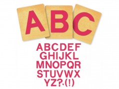 Ensemble de gabarits SureCut de Ellison - Block Alphabet