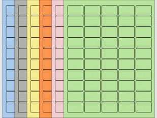 Étiquettes laser de couleur - 1 1/2"L x 1"H