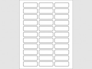 Laser Labels - 2 1/4"W x 3/4"H