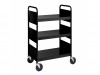Biofit Booktruck with 3 flat shelves