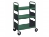 Biofit Booktruck with 3 flat shelves