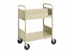 Biofit Booktruck with 2 sloping and 1 flat shelves
