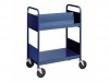 Biofit Booktruck with 2 sloping and 1 flat shelves