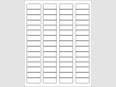 Étiquettes laser - 1 3/4"L x 2/3"H