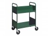 Biofit Booktruck with 2 sloping and 1 flat shelves