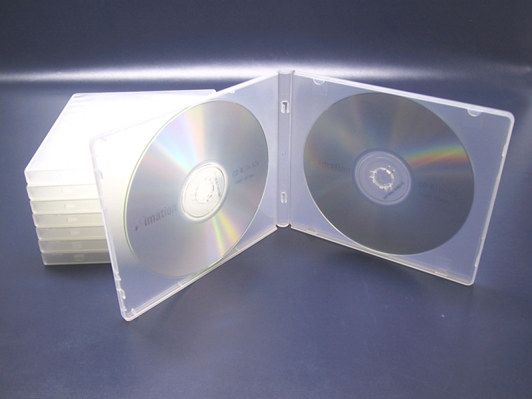 Boîtier CD en polypropylène 2 disques Biblio RPL Ltée