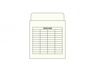 Pochettes "Date de retour" non collantes - Standard - Avec grille