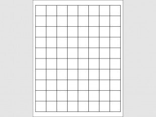 Étiquettes laser - 1"L x 1"H