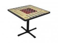 Allied Game Table - Checkers, Chess and Backgammon