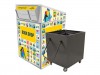 American Book Returns M910 Double Drop Exterior Book Return with Cart