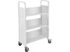 Booktruck with 3 sloping shelves